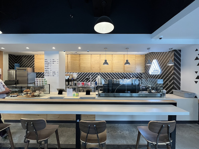 Seating and the roastery counter